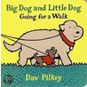 Big Dog and Little Dog Going for a Walk door Dav Pilkney