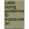 Cable Laying Guidelines To Exposures An door Kevin Doyle