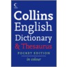 Collins Pocket Dictionary And Thesaurus by Unknown
