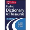 Collins Pocket Dictionary and Thesaurus door Onbekend