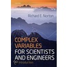 Complex Variables Scientist Engineers C door Richard Norton