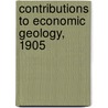 Contributions to Economic Geology, 1905 door Samuel Franklin Emmons