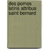 Des Pomes Latins Attribus Saint Bernard