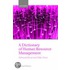 Dictionary Of Human Resource Management