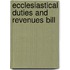 Ecclesiastical Duties And Revenues Bill