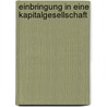 Einbringung in eine Kapitalgesellschaft door Doreen Steglitz