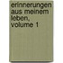Erinnerungen Aus Meinem Leben, Volume 1