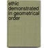 Ethic Demonstrated in Geometrical Order