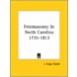 Freemasonry In North Carolina 1735-1813