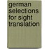 German Selections For Sight Translation