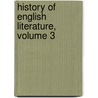 History Of English Literature, Volume 3 by Anonymous Anonymous