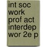 Int Soc Work Prof Act Interdep Wor 2e P
