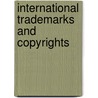 International Trademarks And Copyrights door John T. Masterson