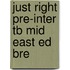 Just Right Pre-Inter Tb Mid East Ed Bre