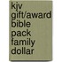 Kjv Gift/Award Bible Pack Family Dollar