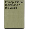 L/R Map 188 Flat  Maidstone & The Weald door Ordnance Survey