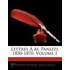 Lettres M. Panizzi, 1850-1870, Volume 1