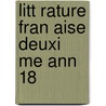 Litt Rature Fran Aise Deuxi Me Ann   18 by Eug�Ne Aubert
