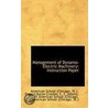 Management Of Dynamo-Electric Machinery door Ill.) Francis Bacon Cr School (Chicago