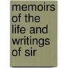 Memoirs Of The Life And Writings Of Sir door Thomas Zouch