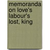 Memoranda On Love's Labour's Lost, King door James Orchard Halliwell Phillipps