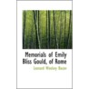 Memorials Of Emily Bliss Gould, Of Rome door Leonard Woolsey Bacon