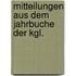 Mitteilungen Aus Dem Jahrbuche Der Kgl.