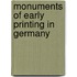 Monuments Of Early Printing In Germany