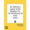 Mr. Baldwin's Legacy To His Daughter V1 by Pope Clement