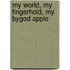 My World, My Fingerhold, My Bygod Apple