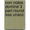 Non Nobis Domine 3 Part Round Ssa Unacc by Unknown