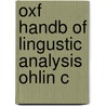 Oxf Handb Of Lingustic Analysis Ohlin C by Narrog