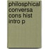 Philosphical Conversa Cons Hist Intro P