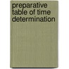 Preparative Table Of Time Determination by M. Kamensky