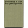 Prime Ideals In Skew And Q-Skew Polynom door Onbekend