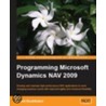 Programming Microsoft Dynamics Nav 2009 door David Studebaker