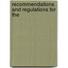 Recommendations And Regulations For The door Onbekend