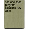 Sas And Spss Program Solutions Fuw Alsm door William Replogle