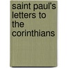 Saint Paul's Letters to the Corinthians by Faculty of Theology of the University of