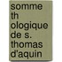 Somme Th Ologique De S. Thomas D'Aquin