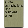 St Dte Pamphyliens Und Pisidiens. Unter by Unknown