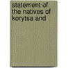 Statement Of The Natives Of Korytsa And door Pan-Epirotic Union