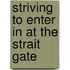Striving To Enter In At The Strait Gate