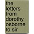 The Letters From Dorothy Osborne To Sir