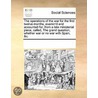 The Operations Of The War For The First door See Notes Multiple Contributors