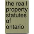The Rea L Property Statutes Of Ontario