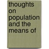 Thoughts On Population And The Means Of door Pseud Agrestis