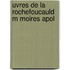 Uvres De La Rochefoucauld M Moires Apol