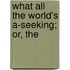 What All The World's A-Seeking; Or, The