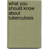 What You Should Know About Tuberculosis door Onbekend
